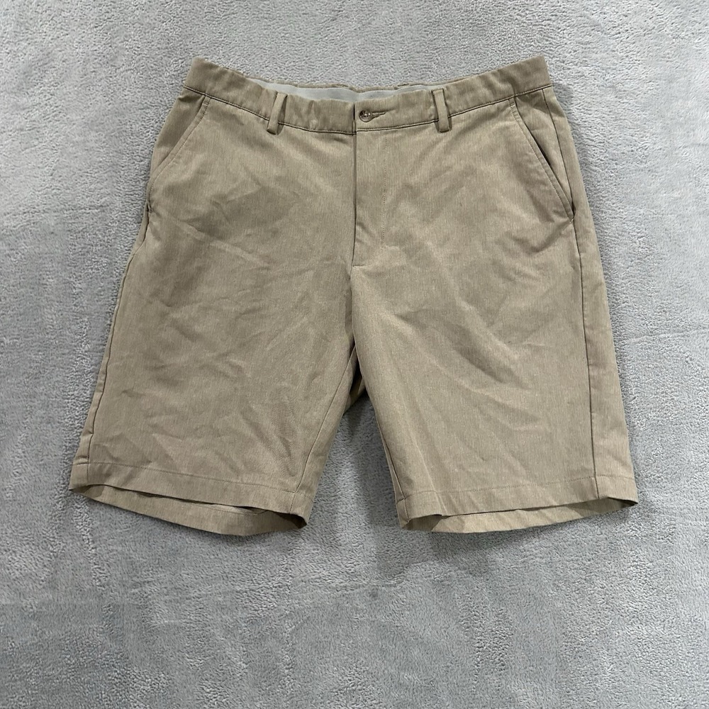Greg Norman Chino Shorts Men 36 Beige Preppy Summer Formal